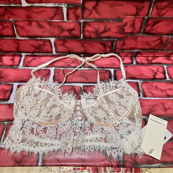 French women Bra ultra thin lace flower size M - Picture 1 of 11
